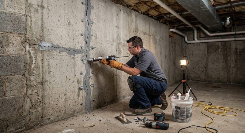 Basement Crack Repair in Sarasota, FL