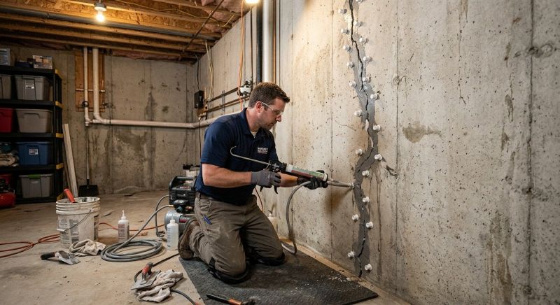 Basement Crack Repair in Sarasota, FL