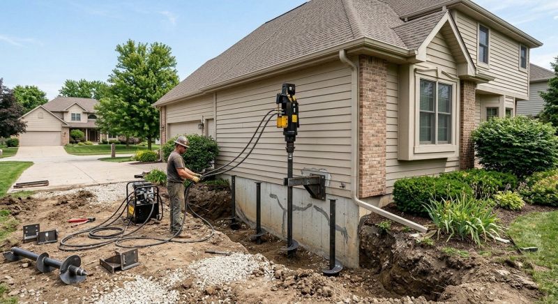 Helical Pile Installation in Sarasota, FL